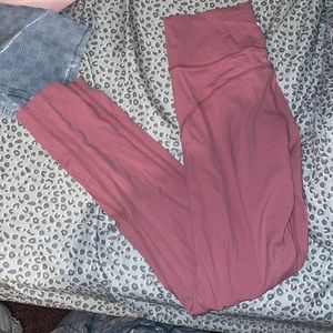 pink athletic leggings